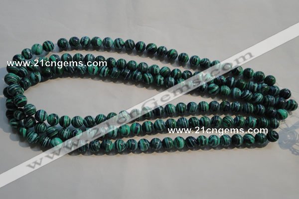 CTU2403 15.5 inches 6mm round synthetic turquoise beads