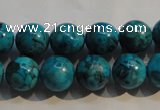 CTU2414 15.5 inches 12mm round synthetic turquoise beads