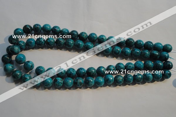 CTU2414 15.5 inches 12mm round synthetic turquoise beads