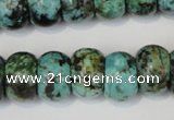 CTU2471 15.5 inches 10*14mm rondelle African turquoise beads wholesale