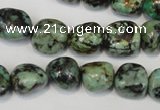 CTU2472 15.5 inches 12*13mm nuggets African turquoise beads wholesale