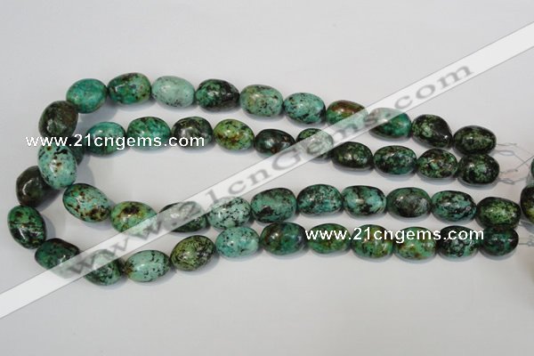 CTU2473 15.5 inches 13*18mm nuggets African turquoise beads wholesale