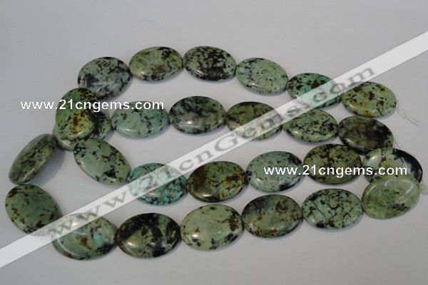 CTU2477 15.5 inches 22*30mm oval African turquoise beads wholesale