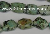 CTU2482 15.5 inches 12*16mm - 13*18mm freeform African turquoise beads