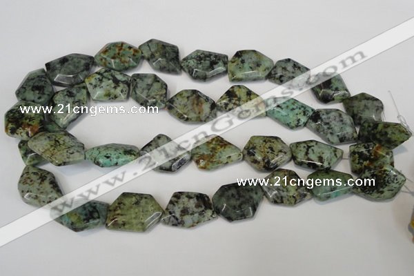 CTU2483 15.5 inches 12*18mm - 22*27mm freeform African turquoise beads