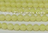 CTU2515 15.5 inches 4mm round synthetic turquoise beads