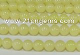 CTU2515 15.5 inches 4mm round synthetic turquoise beads