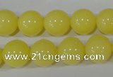 CTU2519 15.5 inches 12mm round synthetic turquoise beads