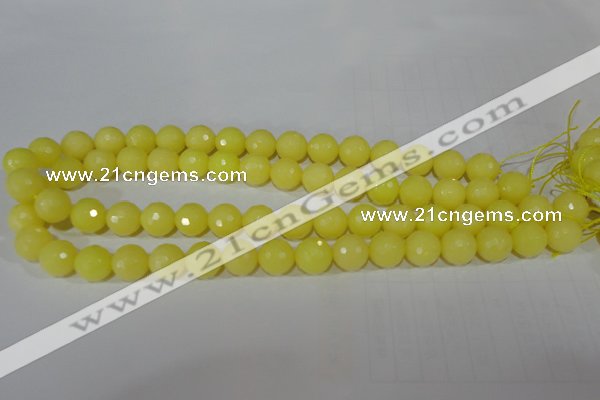 CTU2527 15.5 inches 12mm faceted round synthetic turquoise beads