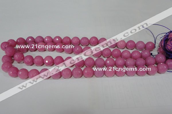 CTU2559 15.5 inches 12mm faceted round synthetic turquoise beads