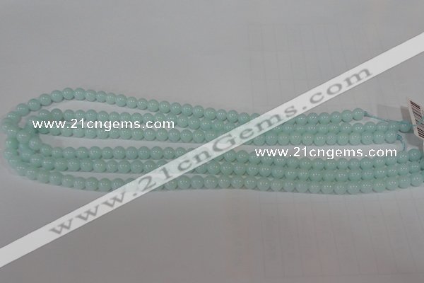 CTU2564 15.5 inches 6mm round synthetic turquoise beads