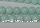 CTU2566 15.5 inches 10mm round synthetic turquoise beads