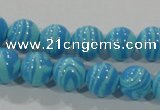 CTU2582 15.5 inches 8mm round synthetic turquoise beads