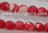 CTU2622 15.5 inches 8mm faceted round synthetic turquoise beads