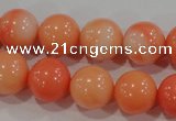 CTU2635 15.5 inches 12mm round synthetic turquoise beads