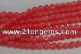 CTU2730 15.5 inches 4mm round synthetic turquoise beads