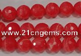 CTU2743 15.5 inches 10mm faceted round synthetic turquoise beads