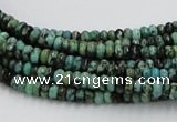 CTU404 15.5 inches 2*4mm rondelle African turquoise beads wholesale