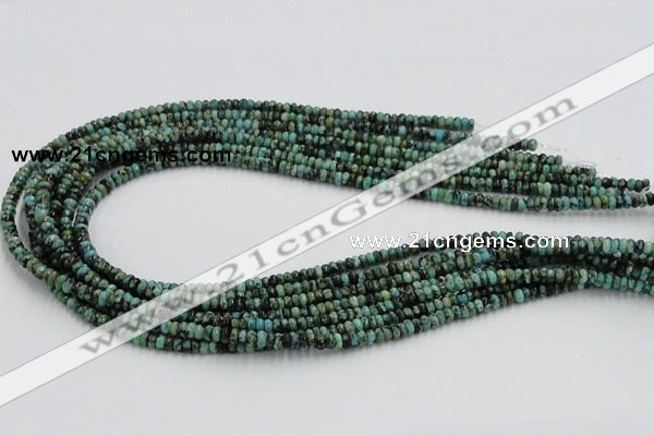 CTU404 15.5 inches 2*4mm rondelle African turquoise beads wholesale