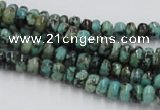 CTU405 15.5 inches 3*6mm rondelle African turquoise beads wholesale