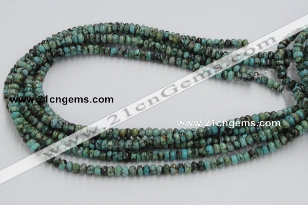 CTU405 15.5 inches 3*6mm rondelle African turquoise beads wholesale