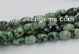 CTU407 15.5 inches 6*7mm rice African turquoise beads wholesale