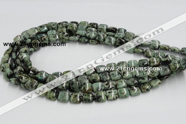 CTU411 15.5 inches 12*12mm square African turquoise beads wholesale