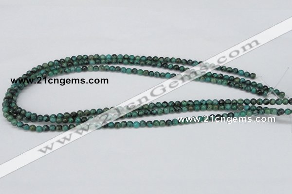 CTU425 15.5 inches 4mm round African turquoise beads wholesale