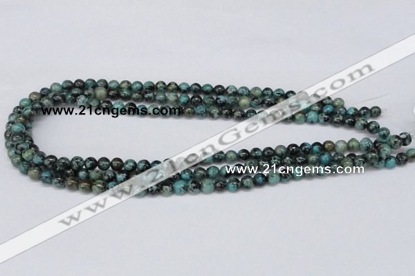 CTU426 15.5 inches 6mm round African turquoise beads wholesale