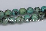 CTU427 15.5 inches 8mm round African turquoise beads wholesale