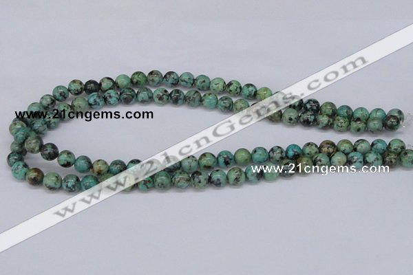 CTU427 15.5 inches 8mm round African turquoise beads wholesale