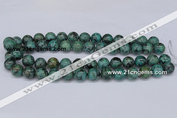 CTU430 15.5 inches 14mm round African turquoise beads wholesale