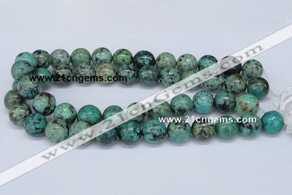 CTU431 15.5 inches 16mm round African turquoise beads wholesale