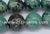 CTU432 15.5 inches 18mm round African turquoise beads wholesale