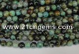 CTU480 15.5 inches 4mm round African turquoise beads wholesale