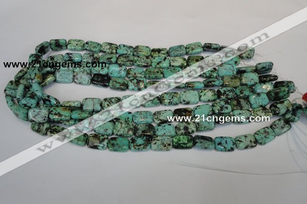 CTU495 15.5 inches 10*14mm rectangle African turquoise beads wholesale