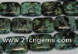 CTU497 15.5 inches 13*18mm rectangle African turquoise beads wholesale