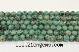 CTU515 15.5 inches 8mm round African turquoise beads wholesale