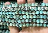 CTU571 15.5 inches 6mm round african turquoise beads wholesale