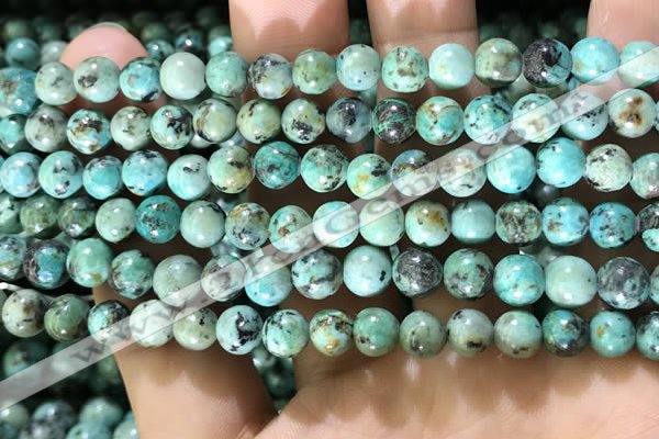 CTU571 15.5 inches 6mm round african turquoise beads wholesale