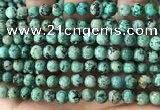 CTU581 15.5 inches 6mm round natural african turquoise beads