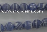 CTU923 15.5 inches 10mm faceted round synthetic turquoise beads