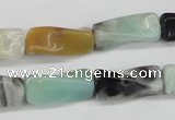 CTW131 15.5 inches 10*20mm twisted trihedron amazonite gemstone beads