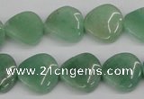 CTW34 15.5 inches 16mm twisted coin green aventurine beads wholesale