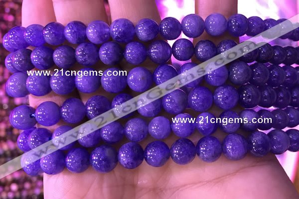 CTZ514 15.5 inches 7mm round natural tanzanite gemstone beads