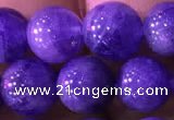 CTZ515 15.5 inches 8mm round natural tanzanite gemstone beads