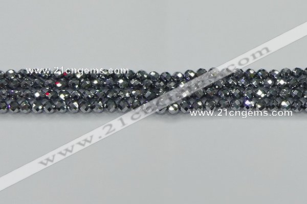 CTZ610 15.5 inches 4mm faceted round terahertz beads wholesale