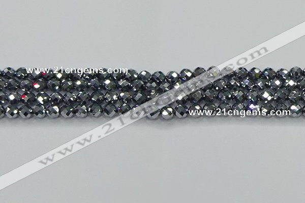 CTZ611 15.5 inches 6mm faceted round terahertz beads wholesale