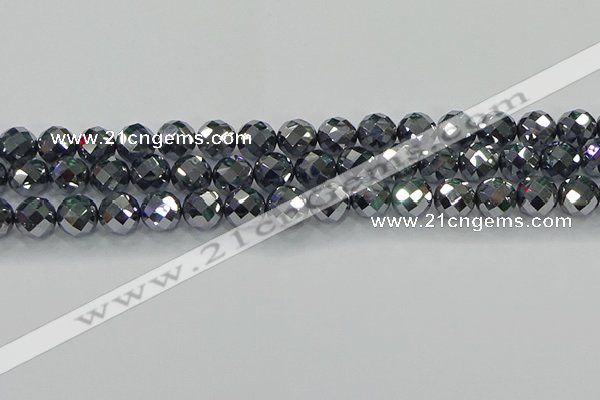 CTZ614 15.5 inches 12mm faceted round terahertz beads wholesale