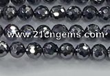 CTZ620 15.5 inches 4mm faceted round terahertz beads wholesale